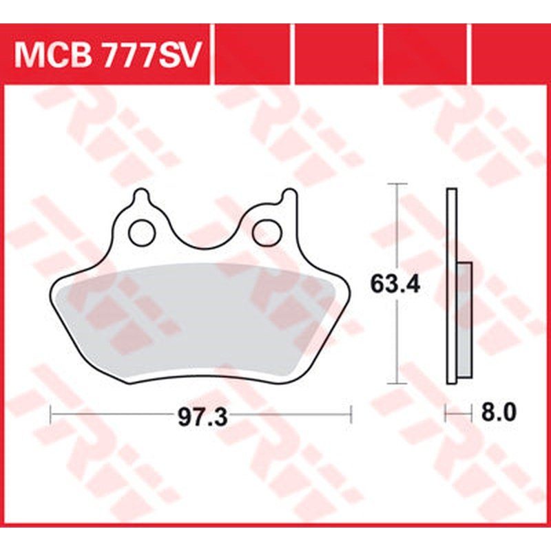 TRW SV Series Sintermetall Bremsbeläge vorne MCB777SV