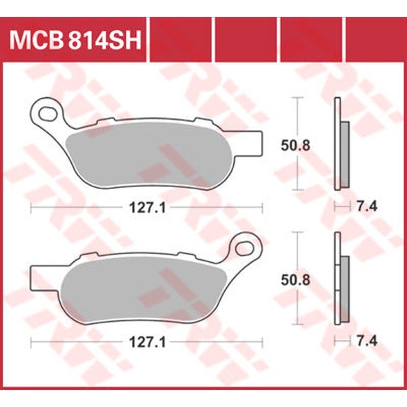 TRW SH Series Sintermetall Bremsbeläge hinten MCB814SH