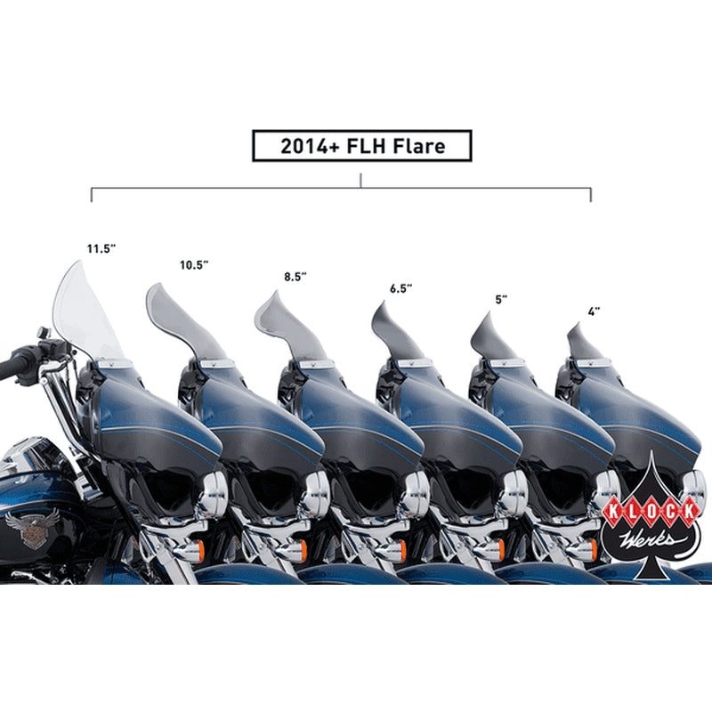 KLOCK WERKS Flare™ 4 Blue für Touring 14-23